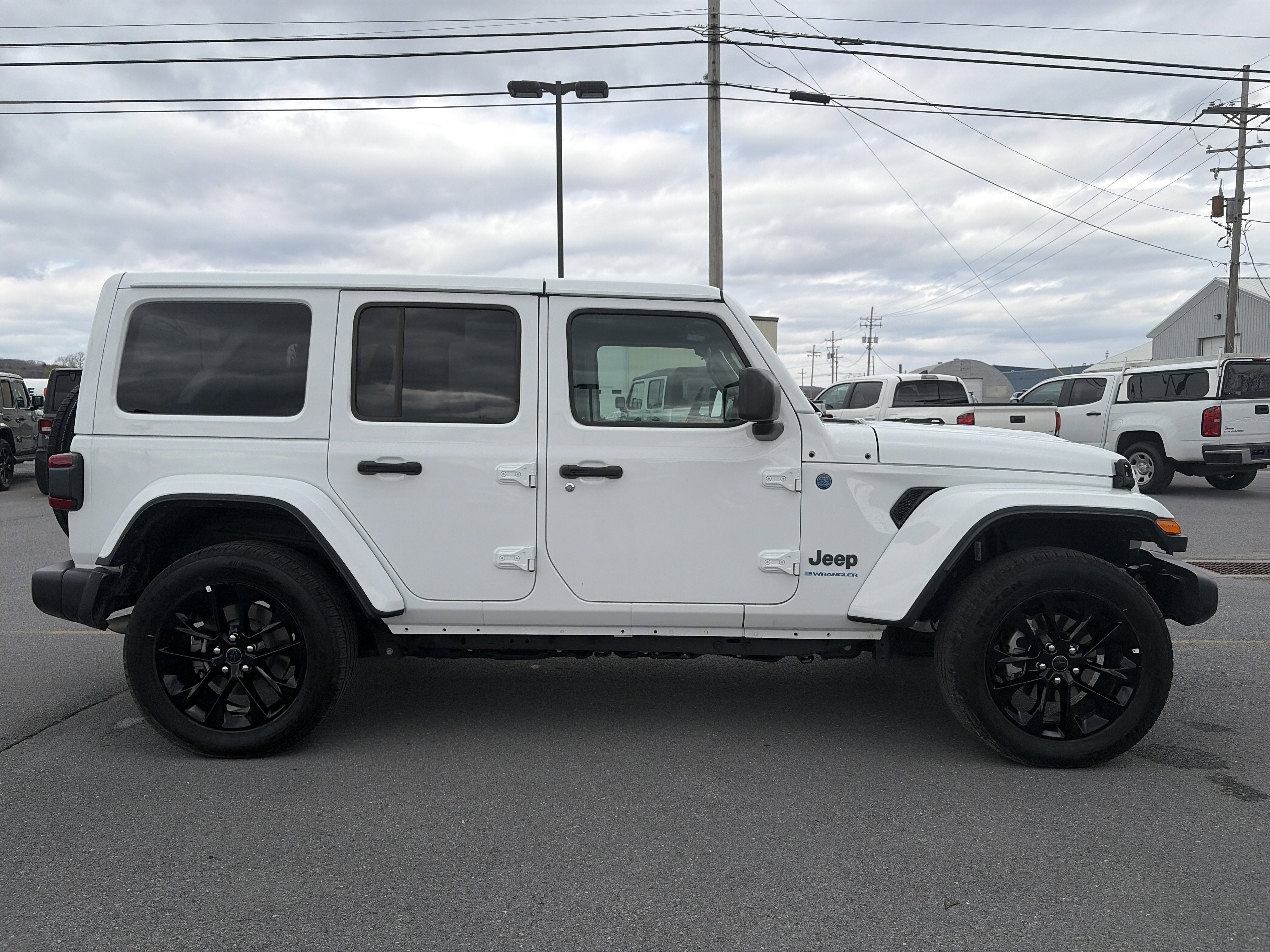 Used 2025 Jeep Wrangler 4xe Sahara 4XE with VIN 1C4RJXP68SW599396 for sale in Philipsburg, PA